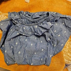 Cactus Sleeveless Dress with ruffled lls by Wonder Nation Sz S 6-6x